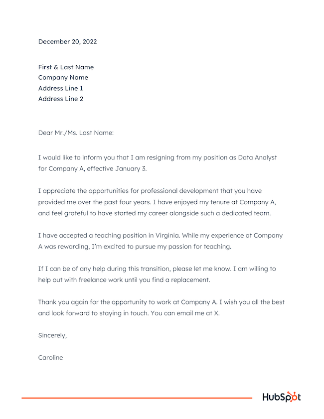 How To Write A Respectable Resignation Letter Samples And Templates 
